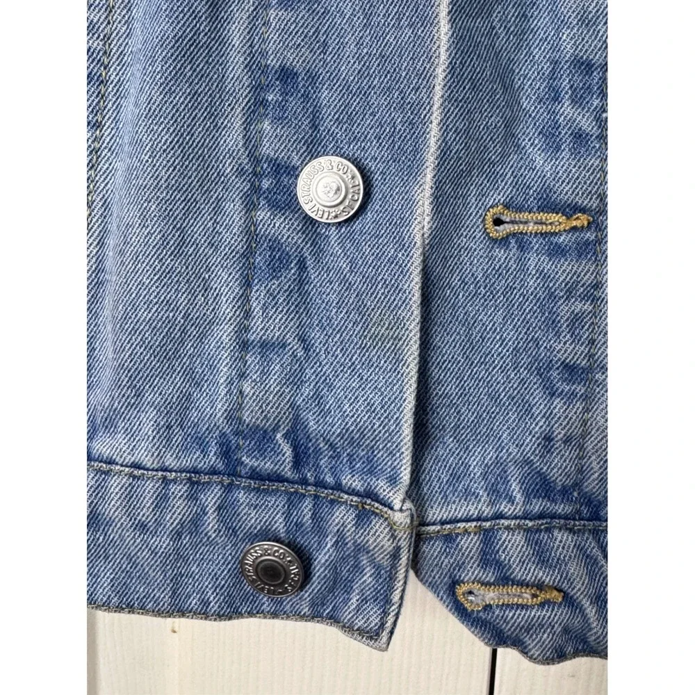 Levi's Kids Trucker Denim Jacket Size‎ S (8-10) Light Wash Button Up